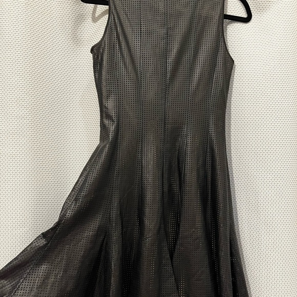 Jay Godfrey vegan leather fit and flare dress - Picture 4 of 7